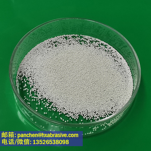 亮化喷丸用锆砂B20球形白色陶瓷丸0.6-0.85mm